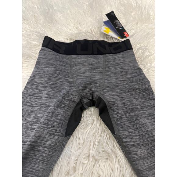 YXS Under Armour gray fitted pants NWT - Picture 2 of 5